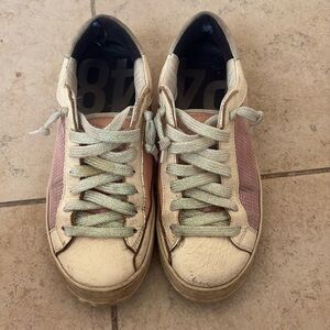 P448 Pink and White Sneakers